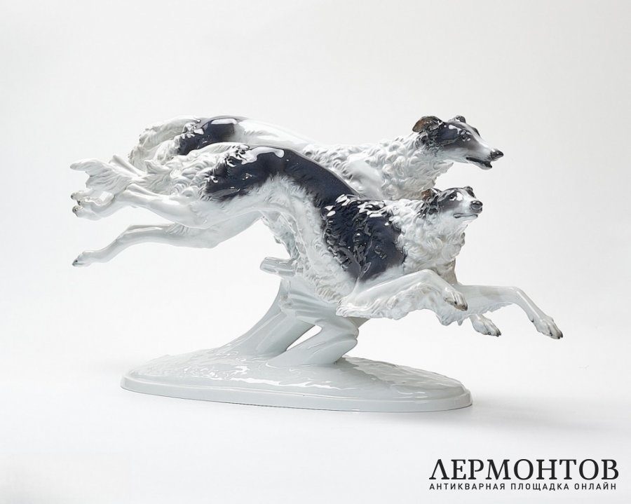 Статуэтка «Борзые». Фарфор, Rosenthal, Германия