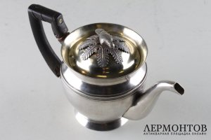 Чайник в классическом стиле.Серебро 84 пробы. Россия, 1813 год.