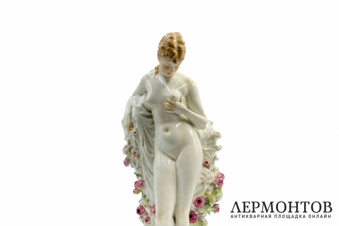 Статуэтка Обнаженная Венера. Германия, Meissen, первая треть 20 века. Фарфор, роспись