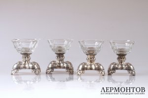 Сервировочный набор Courtois. Серебро 950, хрусталь. 1834-1837 годы. Франция