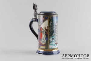 пивная кружка из серии Русские сказки. Германия, фирма Villeroy Boch, 1970 - е гг.