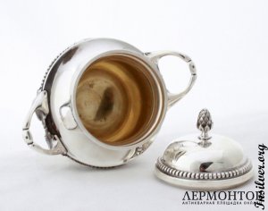 Сахарница. Серебро 950. Франция
