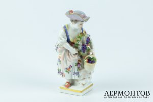 Миниатюра Сборщица винограда. Германия, Мейсенская фарф. ман-ра, 1920-30-е гг. 