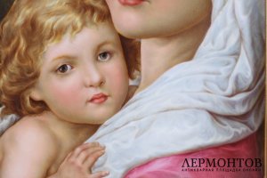 Пласт Мать с младенцем. Фарфор,живопись. Берлин. KPM, Германия.