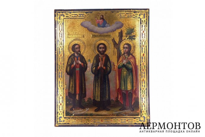 Икона Св.мучеников Антоний, Иоанн и Евстафий Виленские.