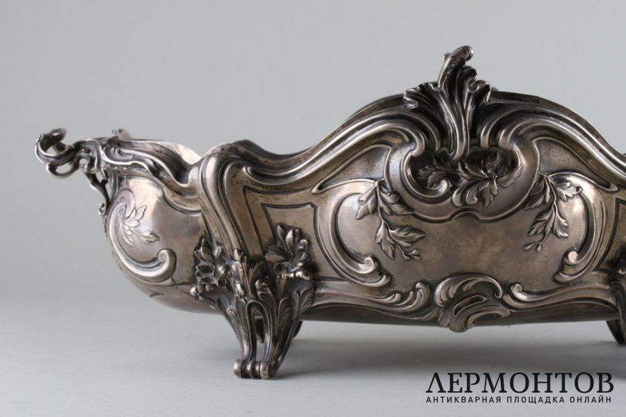 Ваза для фруктов в стиле рококо. Серебро 950 пробы. Франция,Alphonse Debain.