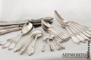 Столовый сервиз Radke. Серебро 84. Российская империя