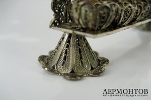Девятисвечник. Серебро 925 пробы. Израиль, XX век.