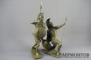 Композиция Спартанцы. Бронза, патинирование. Франция, ХХ век. 