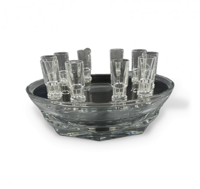 Набор для водки и икры «Harcourt Abysse». Хрусталь, Baccarat, Thomas Bastide