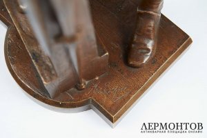 Каминный гарнитур Оружейный мастер. A. Espie. Бронза. Франция, XIX век.
