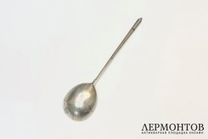 Ложка для меда и варенья в стиле Модерн. Россия, нач. 20 в. Серебро 84 пробы.