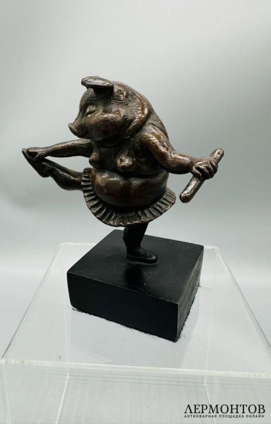 Статуэтка «Балерина», выпуск 79 из 100. Бронза, скульптор S. Bustamante, Мексика, 2000-е годы
