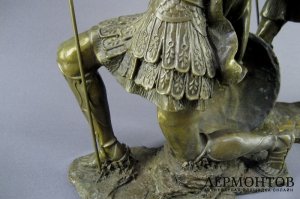 Композиция Спартанцы. Бронза, патинирование. Франция, ХХ век. 