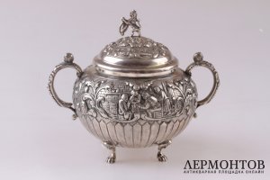 Чайный сервиз. Серебро 833 пробы. Конец XIX - начало XX вв. Схонховен. Голландия