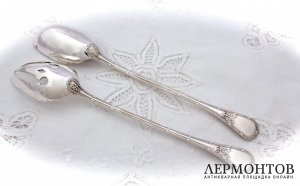 Салатная пара E. Puiforcat. Серебро 950. Франция