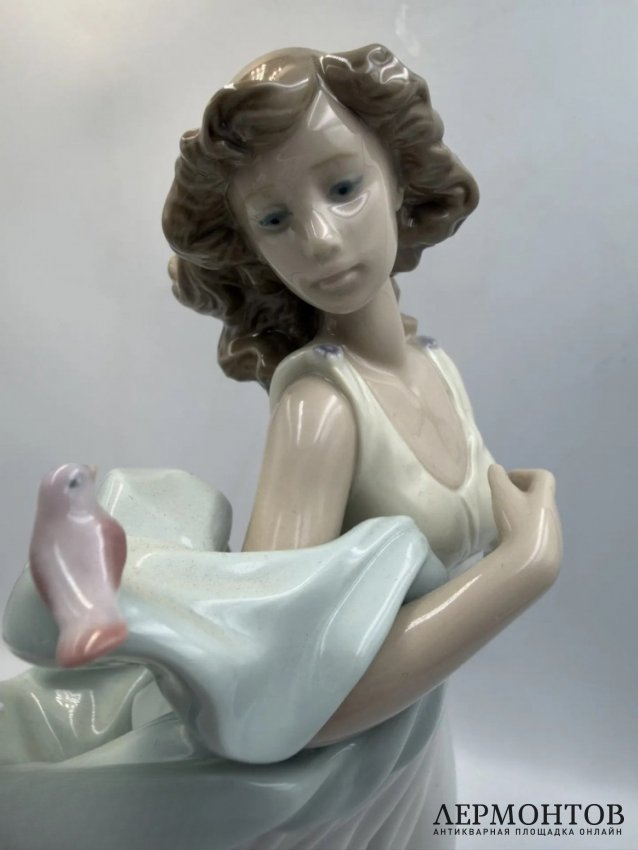 Статуэтка «Летняя серенада». Фарфор, роспись, Lladro, скульптор Regino Torrijos, Испания