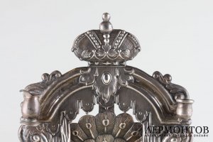 Ханукальный подсвечник. Серебро 84 пробы. Российская империя.