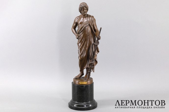 Скульптура Эскулап, бог медицины. Европа, 1-я половина ХХ века. 