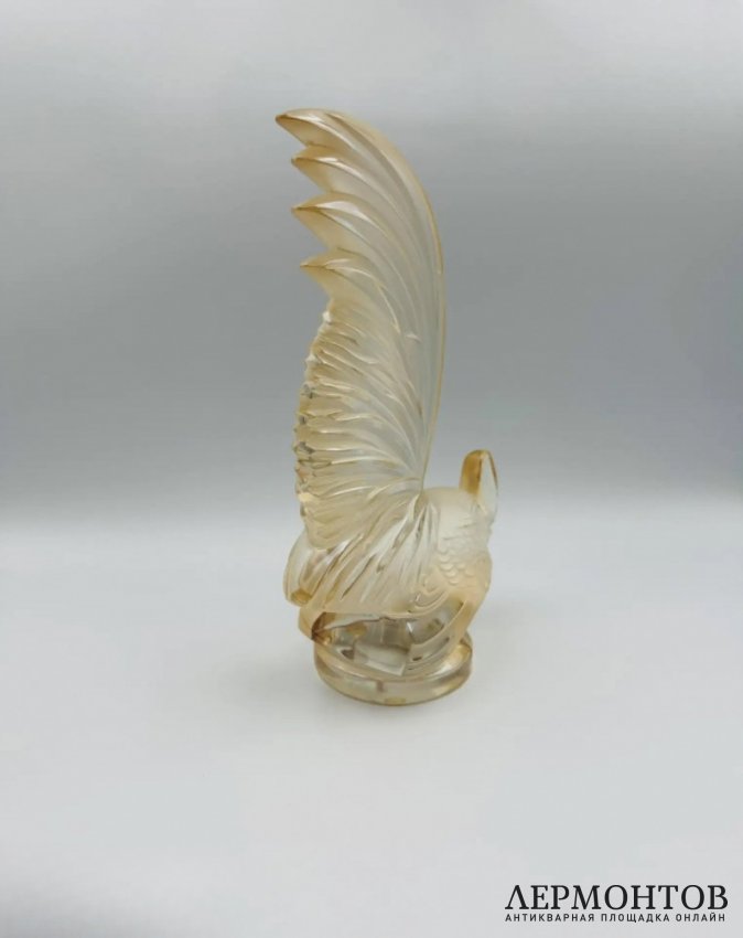 Статуэтка-маскот «Петух». Хрусталь, Lalique, Франция