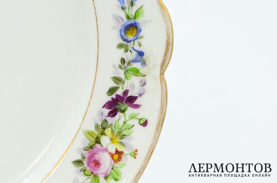 Россия, Императорский фарфоровый завод, 1840-1850 гг. Фарфор, деколь.