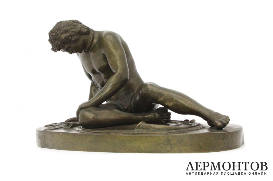 Скульптура Умирающий галл. Бронза. Европа, 2-я половина 19 века.