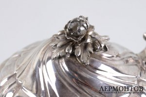 Чайный сервиз Leon Lapar в стиле рококо. Серебро 950 пробы. Франция, XIX в.