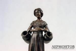 Скульптура. Девушка с кувшинами. Бронза. Hans Keck. Германия 