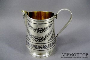Молочник. Серебро 875. СССР, 60-е годы ХХ века.
