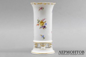 Ваза Цветы. Фарфор, роспись. Германия, Мейсен, 1870 - 1910е гг.