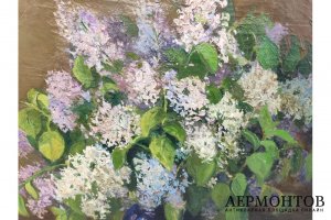 Картина Сирень. Мушко Лев Павлович. Холст, масло.1954 г.