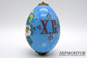 Яйцо пасхальное. Фарфор, роспись. Российская империя, XIX век.