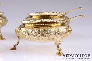 Набор солонок. Серебро 925. Англия