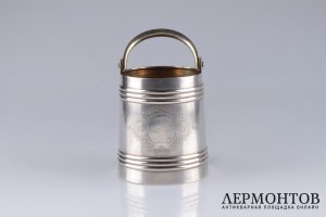 Ведерко для шампанского. Россия,  Акимов В., 1893 г. Серебро 84.