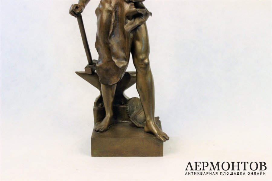 Скульптура. Кузнец. Бронза. Jean-Baptiste Germain. Франция.