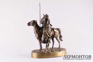 Скульптура Прощание казака с казачкой. Бронза. Россия,1880 гг, По модели Грачева.