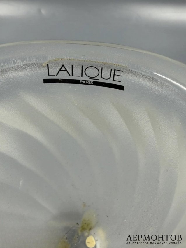 Ваза «Rosine» с двумя голубями. Хрусталь, Lalique, Франция