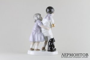 Статуэтка Дети. Фабрика Fraureuth, Германия, модельер E. Brodel, 1919-1926 гг.