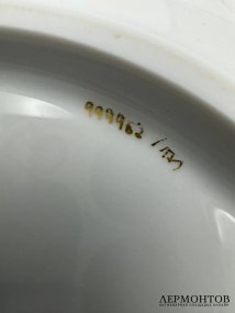 Чайное трио «Лебединый сервиз» в золоте. Фарфор, Meissen, Германия, 20 век
