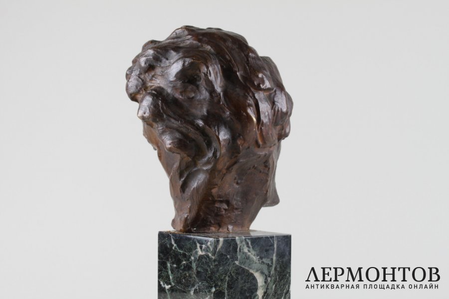 Бюст. Людвиг ван Бетховен. M. Bouraine. Бронза, мрамор. Франция, нач. XX в.
