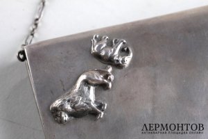 Клатч театральный. Серебро 84 пробы. Российская империя. 1908-1917 гг.