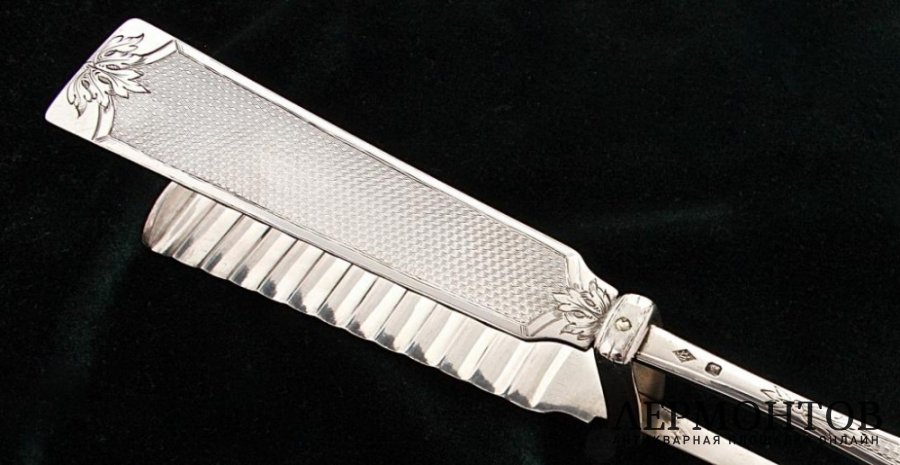 Щипцы для спаржи. Серебро 950. Франция