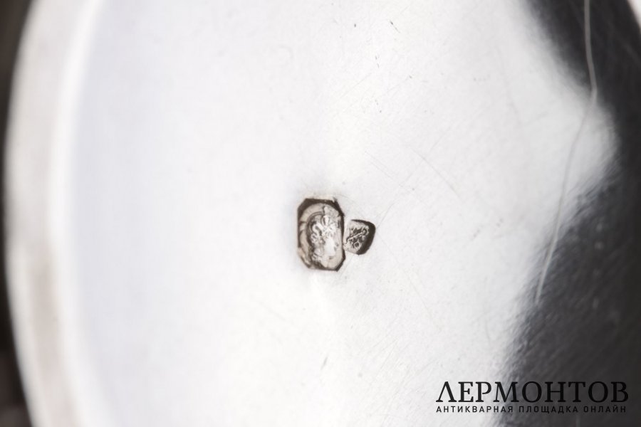 Кофейная пара в стиле ампир. Серебро 950 пробы. Франция