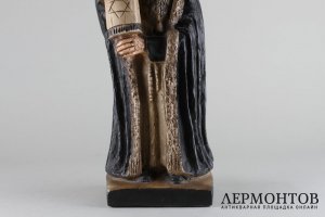 Скульптура Раввин со свитком Торы. Керамика. Европа, начало 20 века.