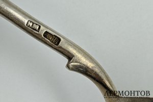 Ложка Кавказ. Серебро 84 пробы, чернь. Российская империя, Михайлов Н., 1908-1917.