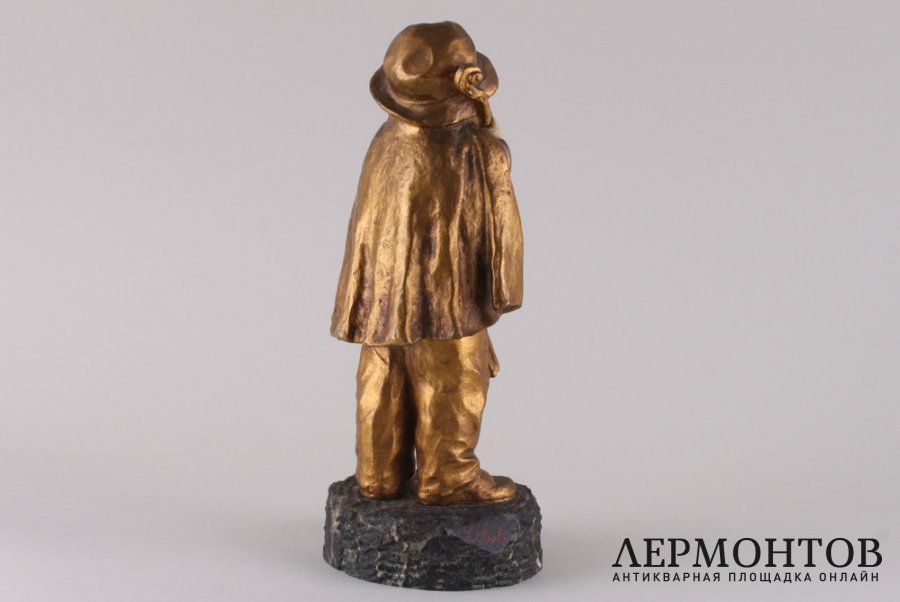 Скульптура в стиле Ар Деко Маленький скрипач. Франция, Париж, 1900-10-е гг.