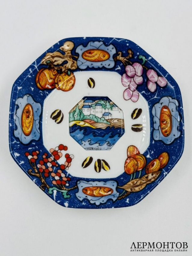 Кофейная пара «Marqueterie de Pierres d’Orient et d’Occident». Фарфор, роспись, Hermes, Франция, 20 век