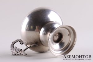 Чарка на ножке. Иванов Адриан. Серебро 84 пробы. Россия, Москва, 1894 г.
