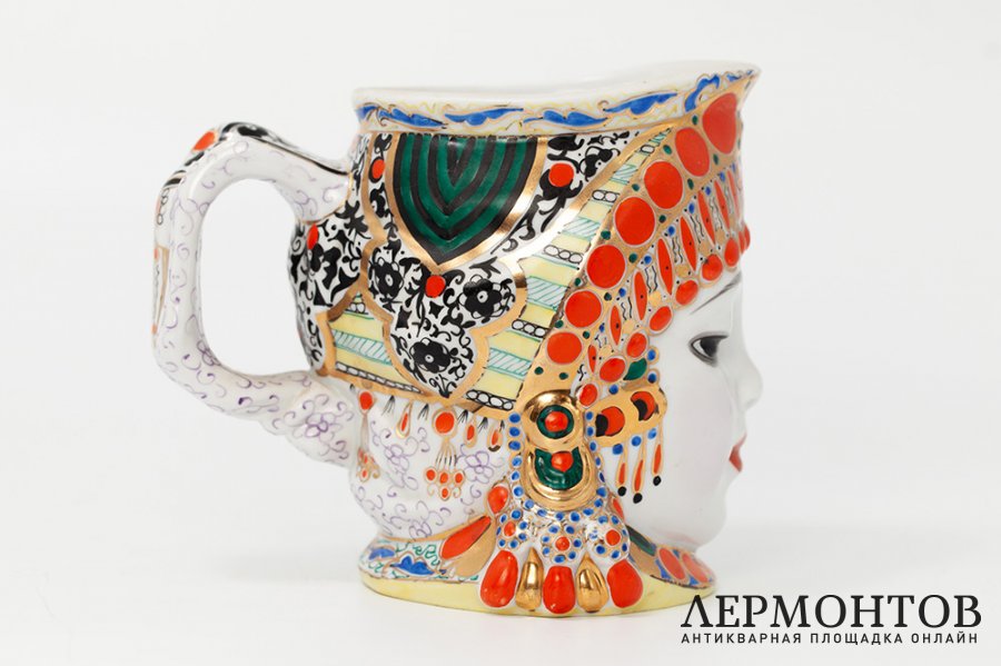 Кружка Молоко. СССР, Ленинградский фарфоровый завод, Н.Я. Данько, 1950-1960 г. Фарфор
