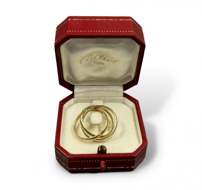 Кольцо «Trinity», размер 17. Золото 750 пробы, Cartier